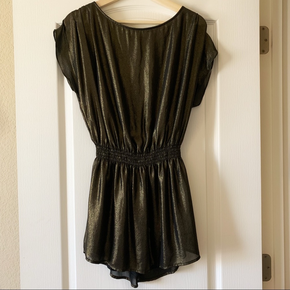 H&M gold&black mini dress, size 34 or Small